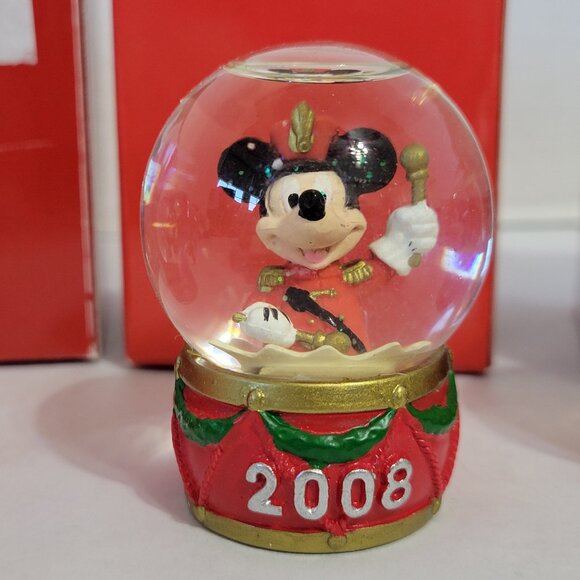 Vintage Christmas Miniature Disney Mickey Mouse Snow Globes Made for JC Penney - Picture 8 of 13